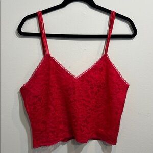 Victoria's Secret Red Lace Detail